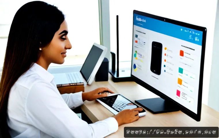 디지털 마케팅 A B 테스트 실전 활용법 - Photorealistic Gulf Arab digital marketer in modest professional attire comparing two unlabeled smar...